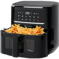 MediaMarkt KITCHENBROTHERS KB1004082 - 7,5L - 1800W Airfryer Zwart aanbieding