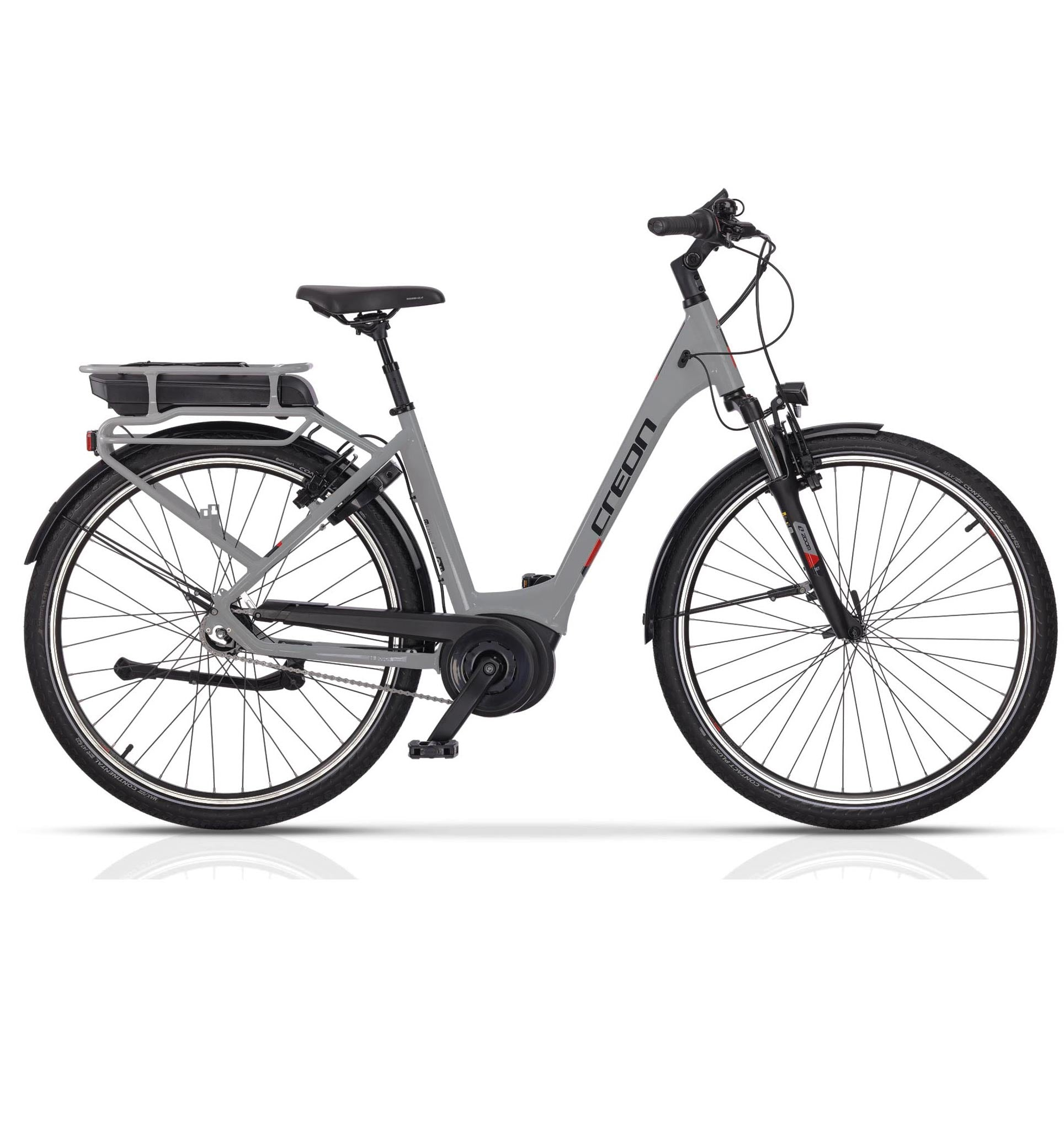 AIRTRACKS 28 Zoll City Fahrrad E-Bike CREON V-Tron LS RACK Citybike  (Laufradgre: 28 Zoll, Rahmenhhe: 50 cm, Unisex-Rad, Grau) | MediaMarkt