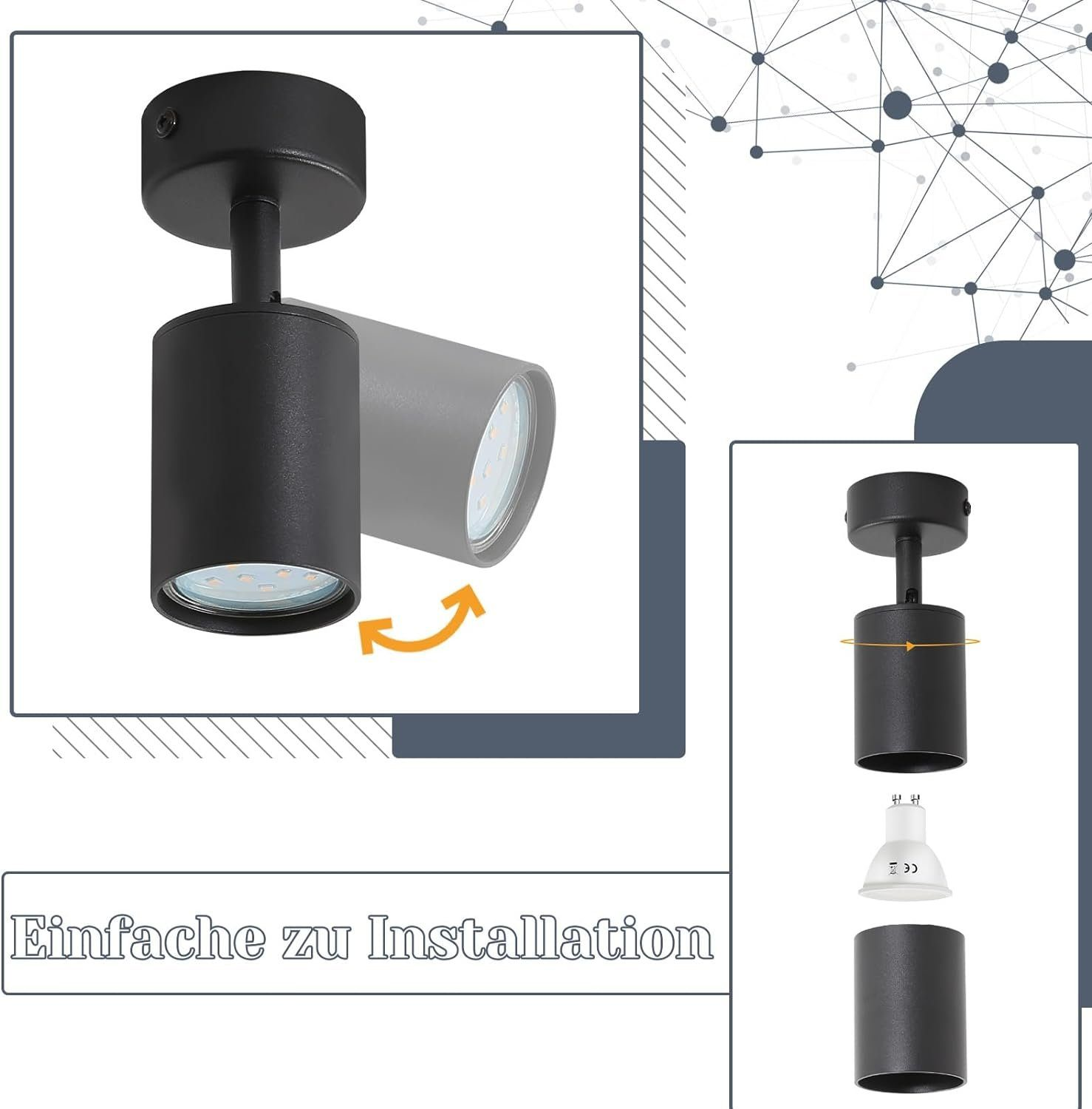 Una luce nera a forma di cilindro. È montata sul soffitto.