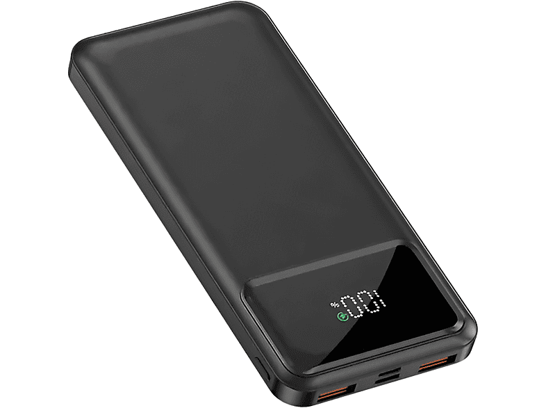 S&T-DESIGN Powerbank 10000 mAh iPhone Samsung USB C Powerbank 10000 mAh Schwarz