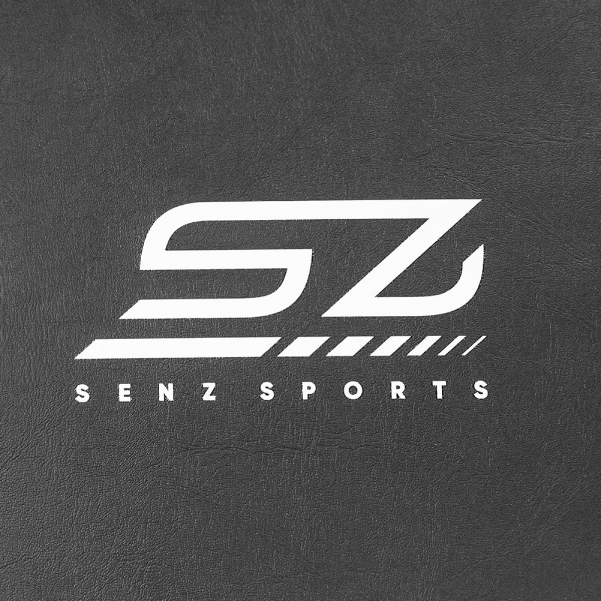 Black logo with text SENZ SPORTS, the logo has the letters SZ in white.