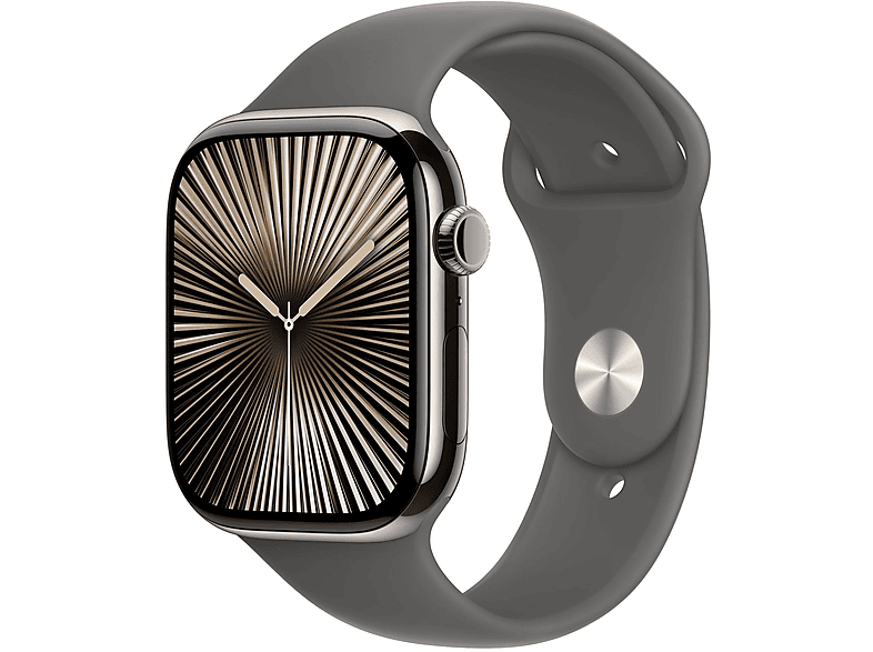 APPLE S10 CEL 46 NATURALTITAN SG ML Smartwatch Titan Fluorelastomer, 160 - 210 mm, Natur