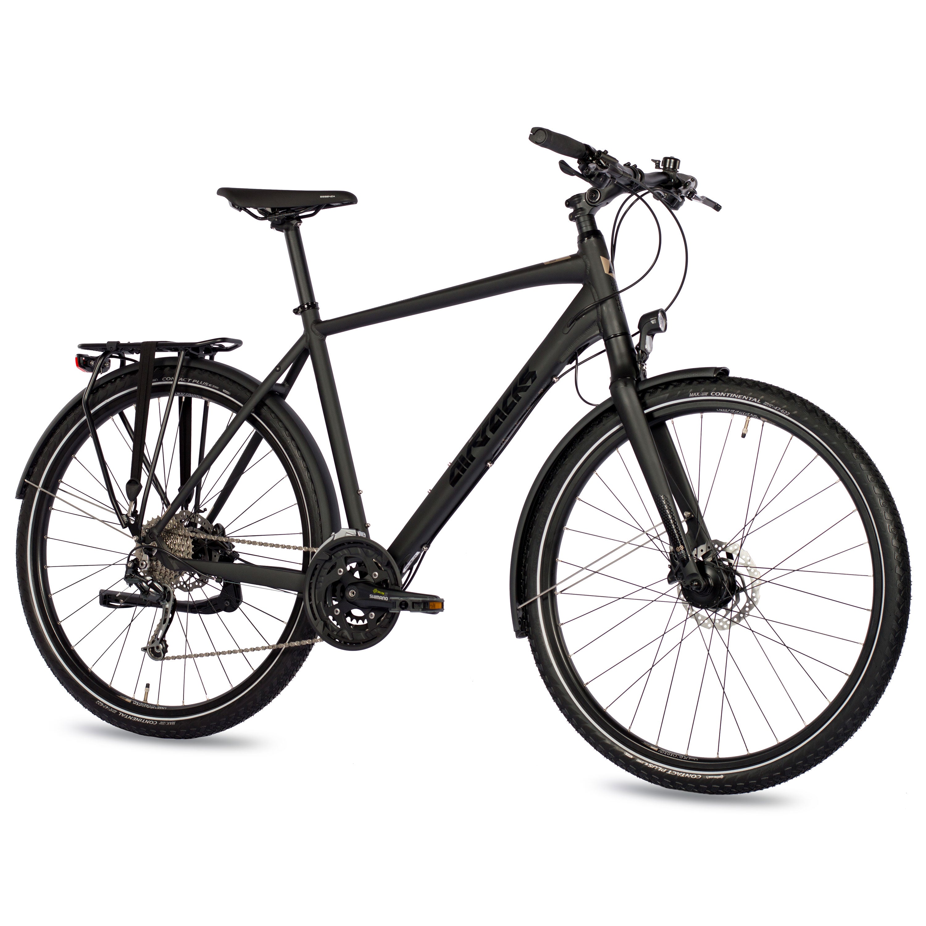 AIRTRACKS 28 Zoll Herren XXL Trekking Fahrrad TR.2880 Trekkingbike 27 x  Gang Shimano DEORE RD-M592 SGS Schwarz Trekkingrad | SATURN