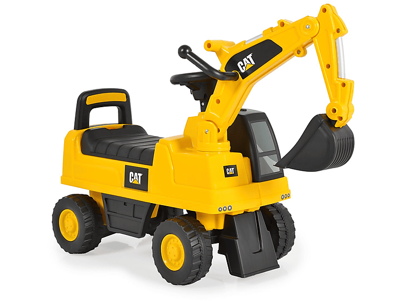 MONI Bagger CAT Excavator 662 Kinderrutscherfahrzeug gelb | SATURN
