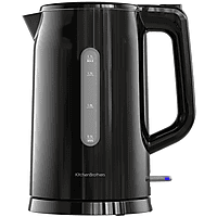 MediaMarkt KITCHENBROTHERS KB1004074 - 1,7 Liter - Cool-touch Waterkoker Zwart aanbieding