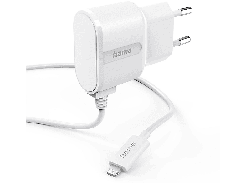 HAMA 201616 LADEGERÄT, LIGHTNING, 5 W, W, Schnellladegerät, 1 m, Weiß