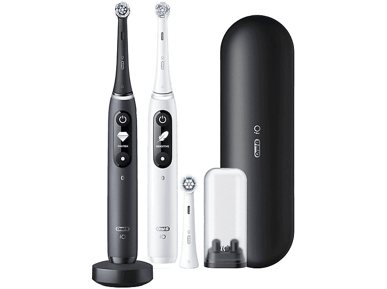ORAL B iO Duo 7 80375673 Elektrische Zahnburste Schwarz und weiB SATURN