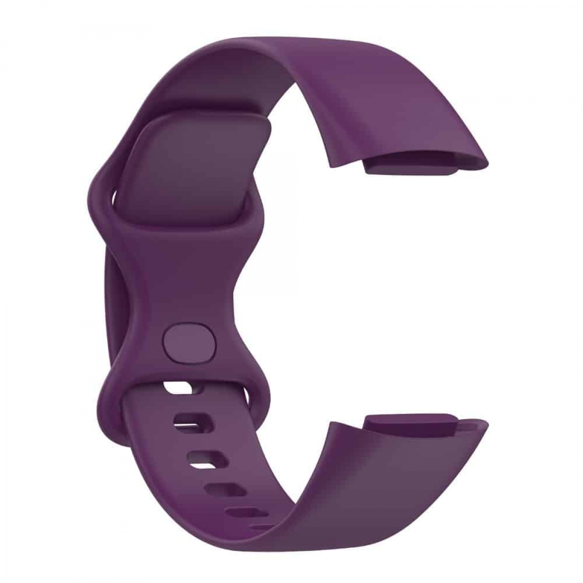 Lila Uhrenarmband, gebogen und flexibel.