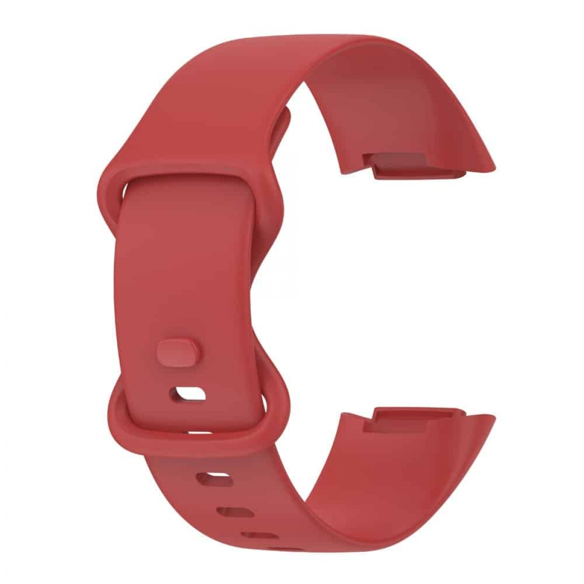 Rotes Smartwatch-Armband.