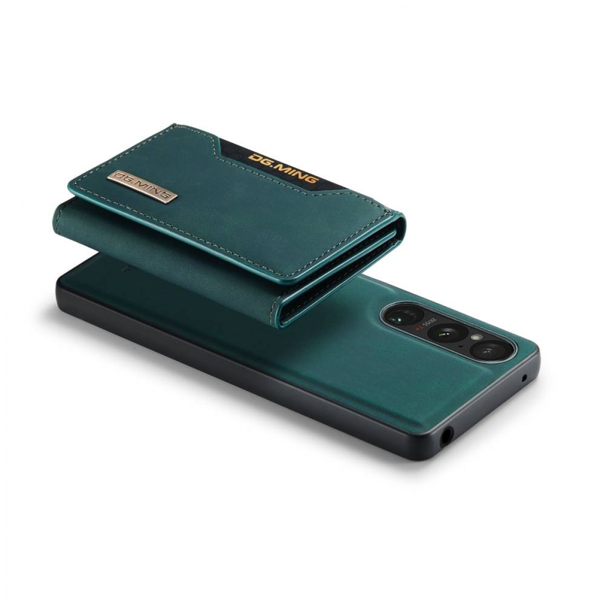 Ein gelbes Telefon mit passender Hülle und gelber Handschlaufe.