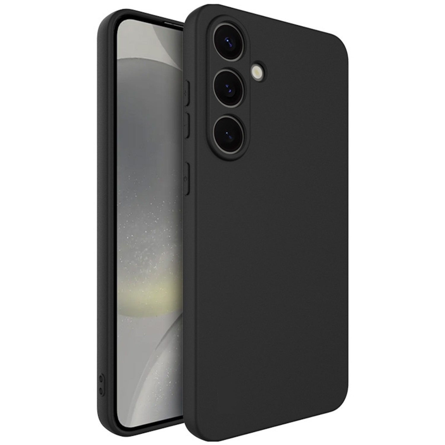 WIGENTO TPU Silikon Hlle dnn robust, Backcover, Samsung, Galaxy S25,  Schwarz
