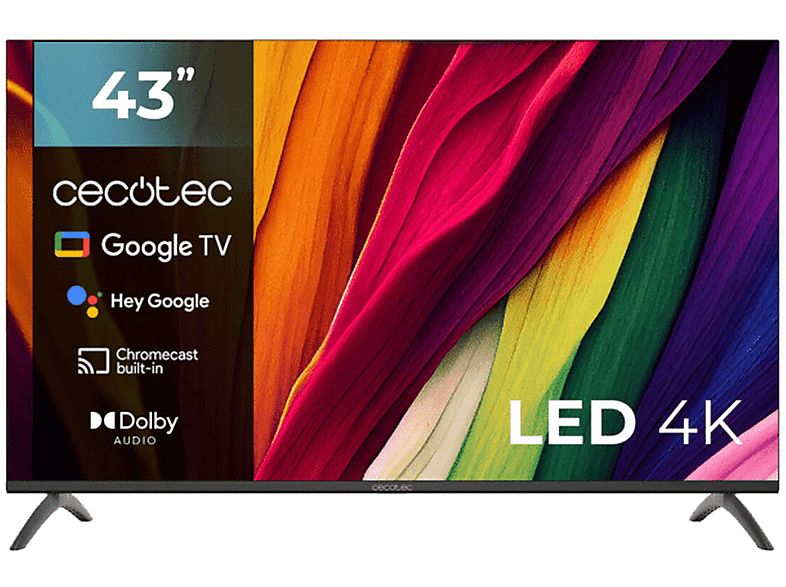 CECOTEC ALU40043 Fernseher (Flat, 43 Zoll / 109,22 cm, UHD 4K, SMART TV ...