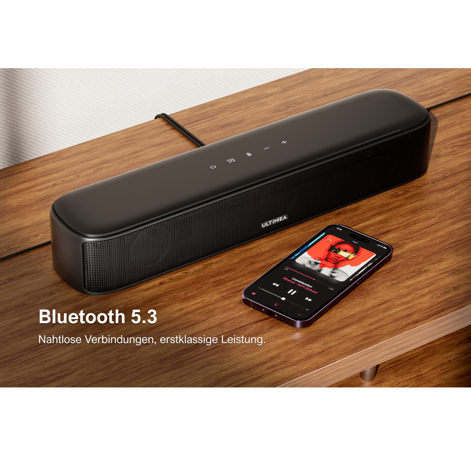 Soundbar ULTIMEA Aura A40 - System 7.1 ze Sterowaniem Aplikacją Czarny