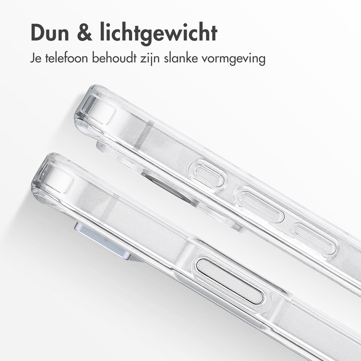 IMOSHION Stand COVER per iPhone 16 Pro Max, Trasparente