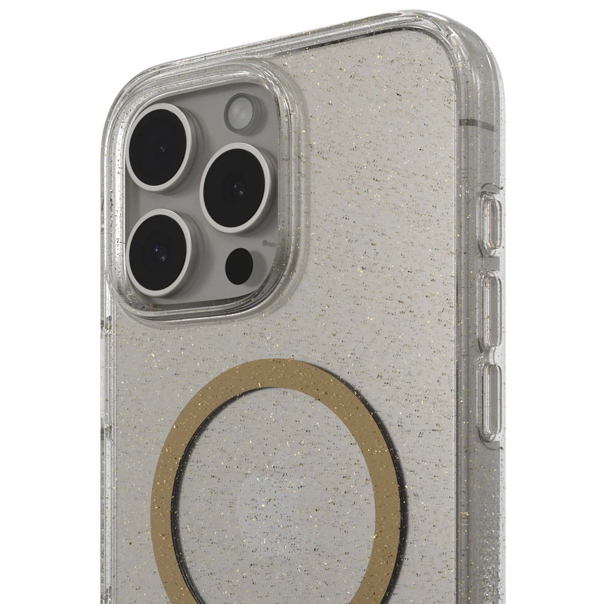 ZAGG Milan Snap Custodia per Apple iPhone 16 Pro Max, Trasparente, Oro