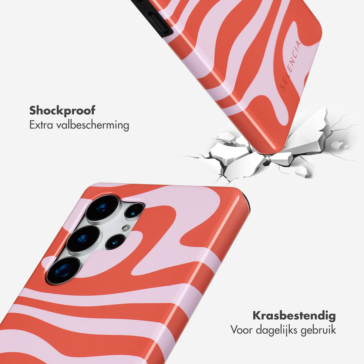 SELENCIA Vivid Backcover - Geschikt voor Samsung Galaxy S25 Ultra - Telefoonhoesje voor Samsung Samsung Galaxy S25 Ultra Meerkleurig