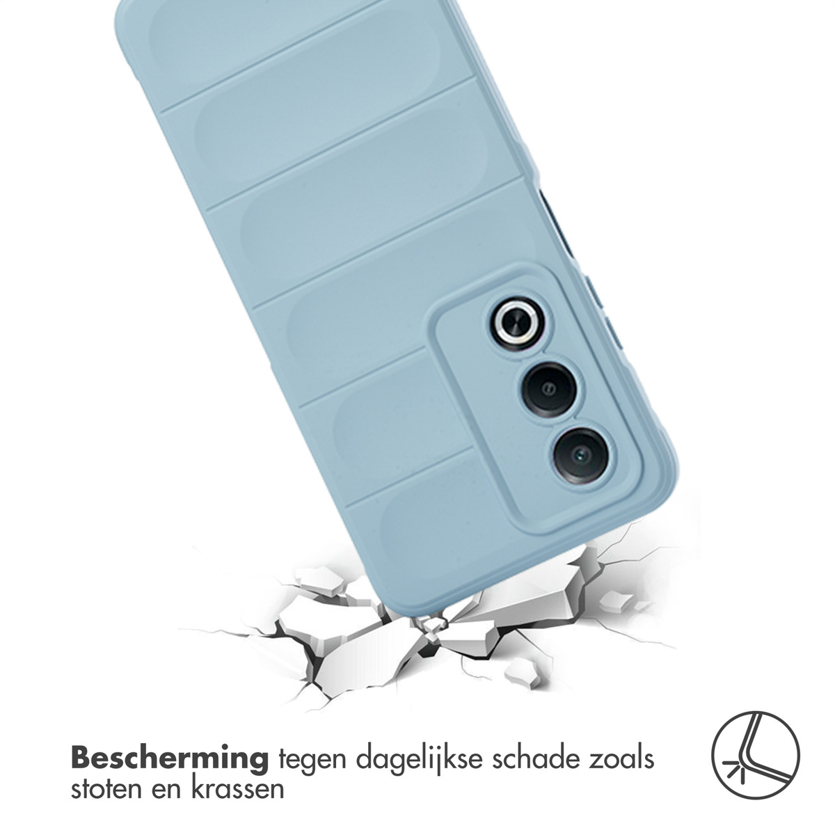 Cover per Oppo A80 5G Custodia, [2 Pellicola Vetro Temperato