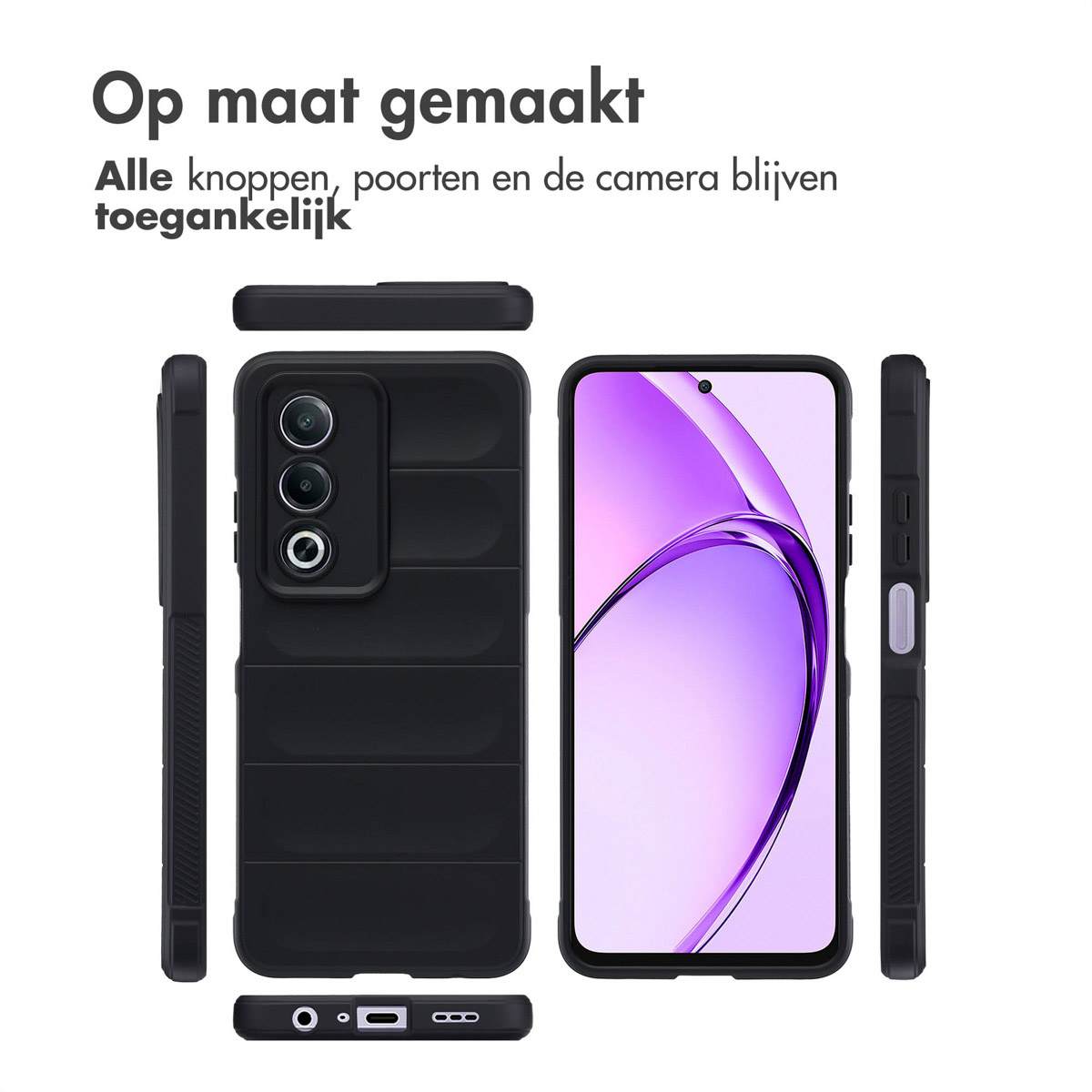 IMOSHION Coque arrière compatible avec Oppo A80 (5G) Étui de Téléphone voor Oppo Oppo A80 (5G) Noir