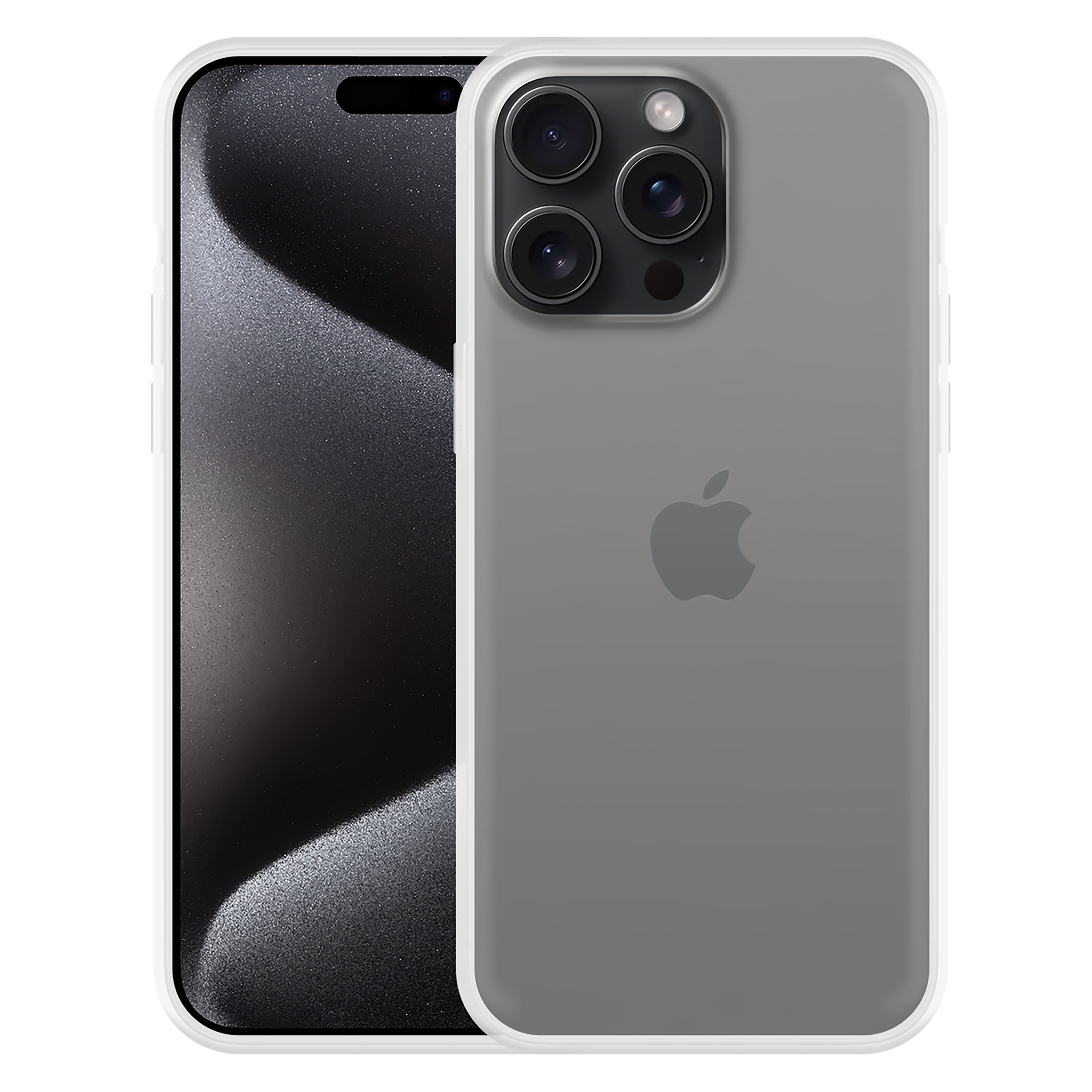 iPhone mit Hülle, Telefon links, Hülle rechts.