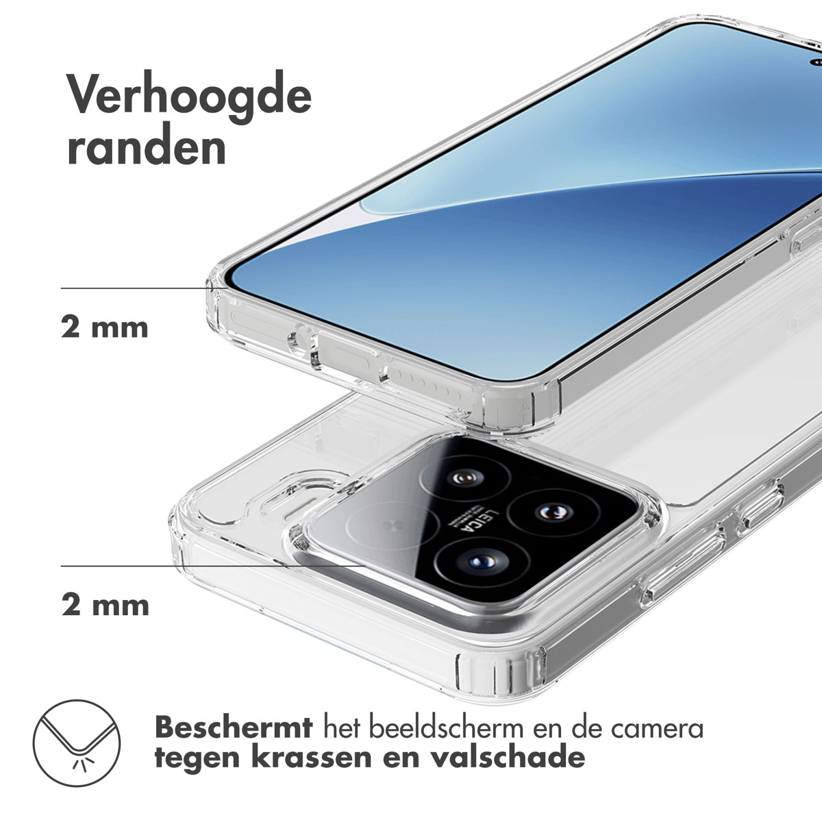 ACCEZZ Xtreme Impact Backcover 2.0 - Geschikt voor Xiaomi 15 - Telefoonhoesje voor Xiaomi Xiaomi 15 Transparant