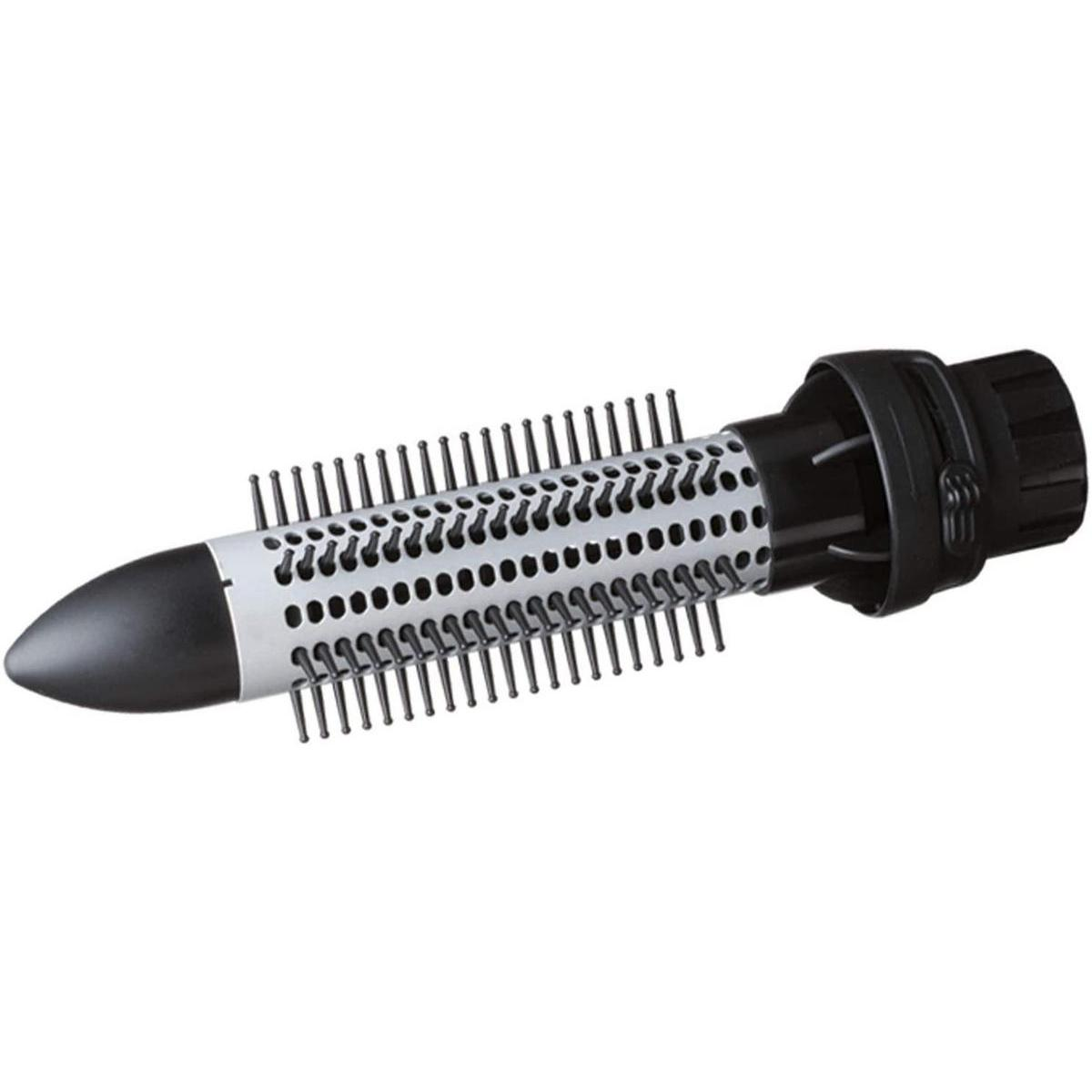 Accessorio spazzola per lo styling dei capelli con fori e setole.