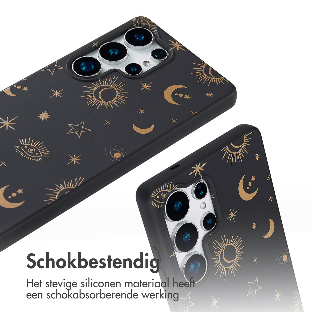 IMOSHION Siliconen design hoesje met koord - Geschikt voor Samsung Galaxy S25 Ultra - Telefoonhoesje voor Samsung Samsung Galaxy S25 Ultra Meerkleurig