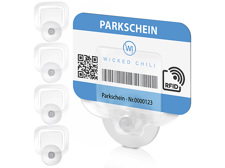 SOIMISS 4er Set Kartenhalter Mit Saugnapf - Transparente Parkausweis Halter Für Auto