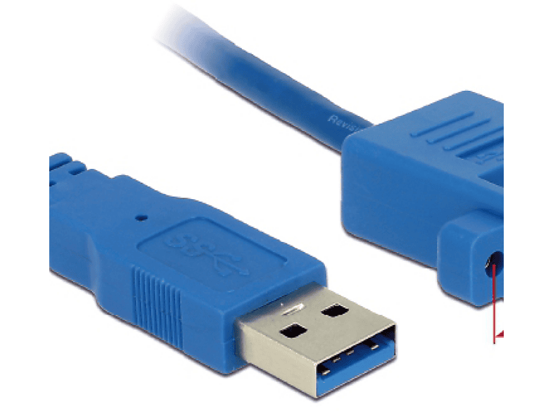 Cable USB | DELOCK USB 3.0 A, 1m, USB 2.0, USB-A, USB-A, Azul | MediaMarkt