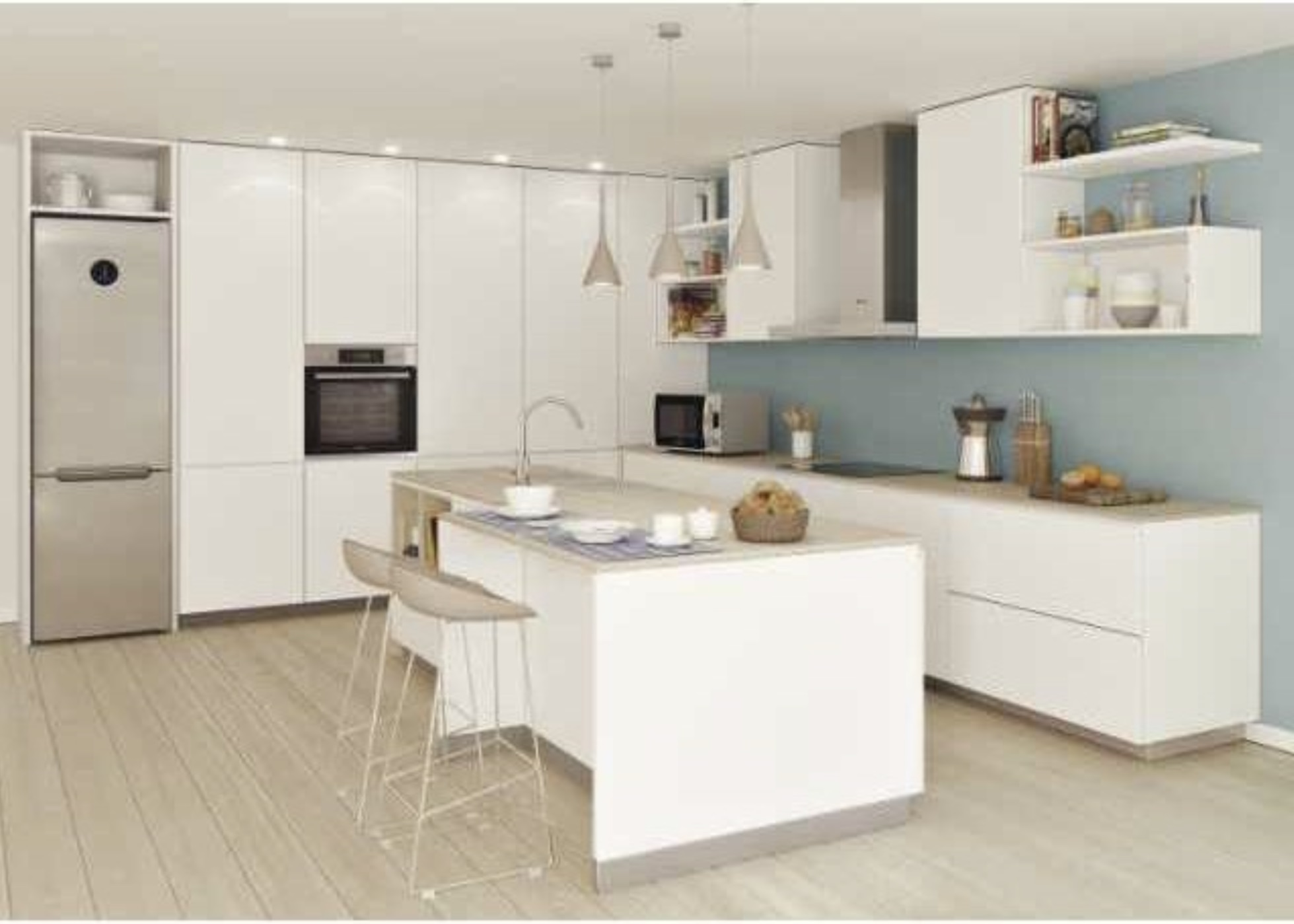Forno in acciaio inossidabile con porta nera, display digitale e comandi.