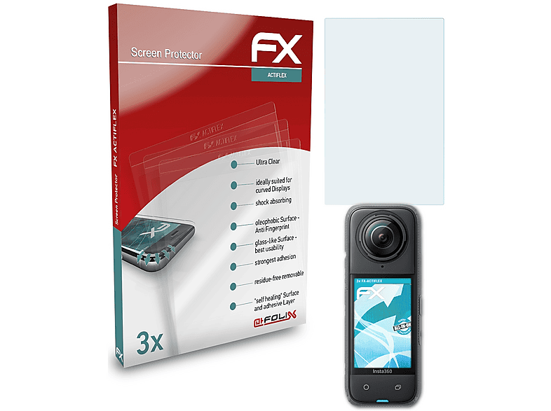 atFoliX 3x Film Protection d'écran pour Garmin Etrex Touch 25/35 mat