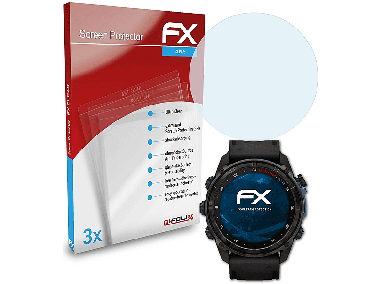 3x Protecteurs D'écran AtFoliX Pour Garmin Oregon 700 / 750t – Transparents, Anti-rayures, Made In Germany