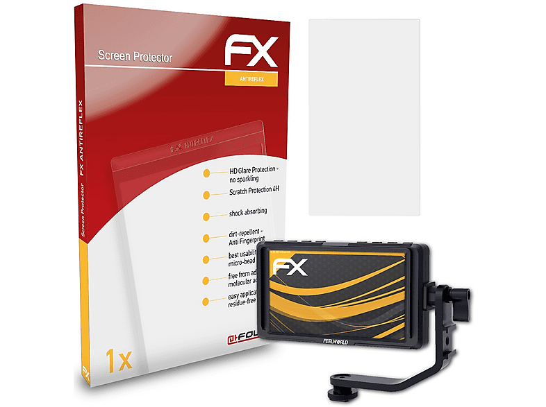 ATFOLIX FXAntireflex Displayschutz (für Feelworld F5) SATURN
