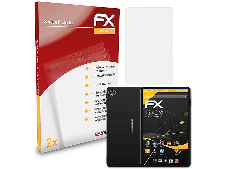 Film Protection écran 2x Film Protection Ecran Pour Texa Axone Nemo Mini Clair Protecteur Film Anti-empreintes Facile Pose