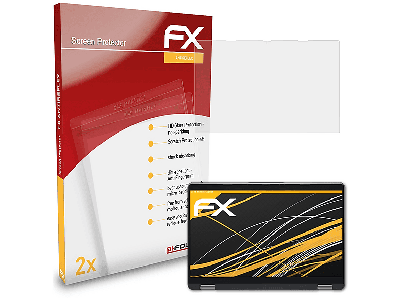2x Schutzfolie Für Dell P2424HT - Antireflex Matt Mit 7H Härte