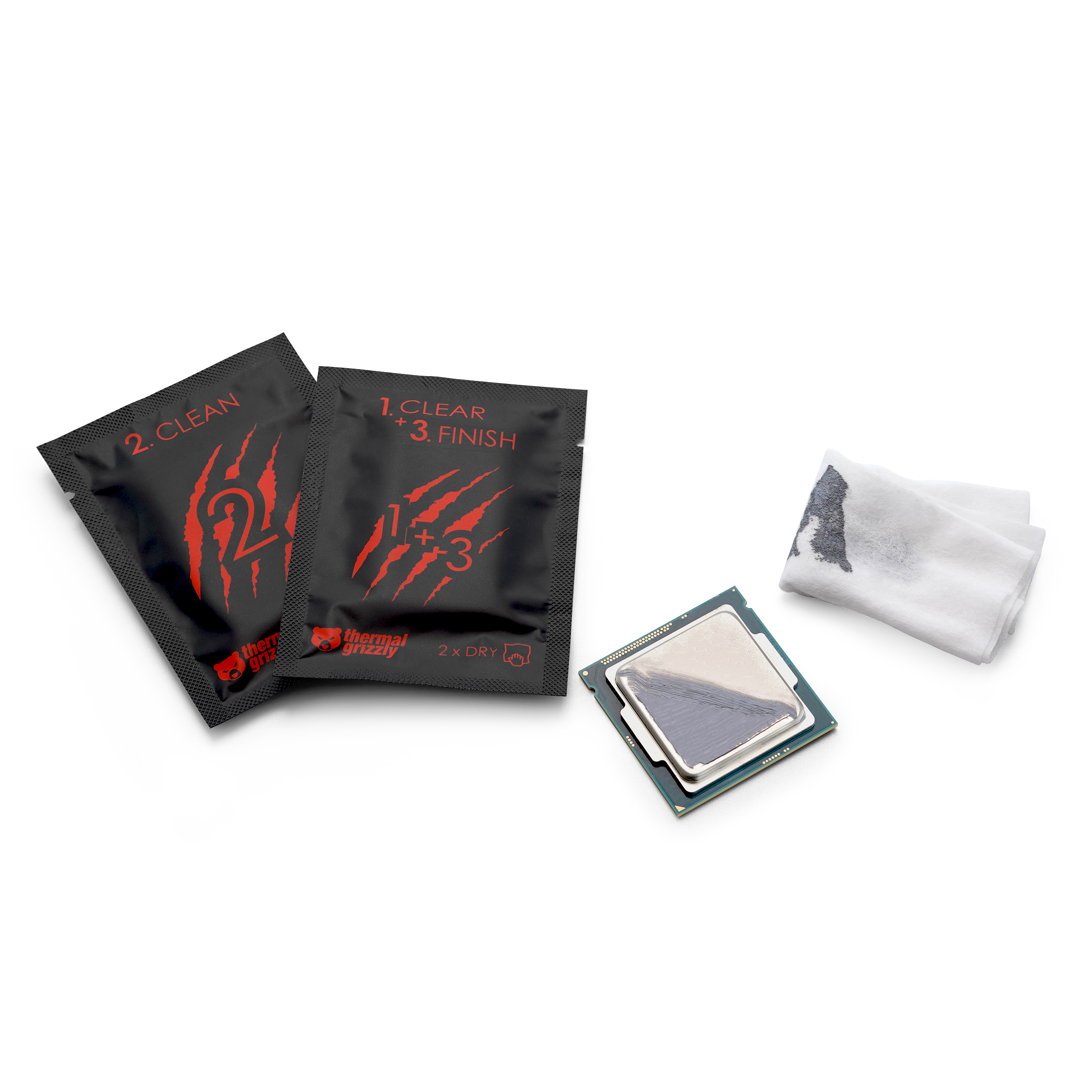 CPU avec applications de pâte thermique.