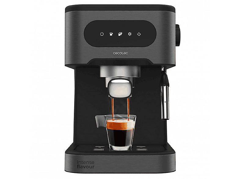 CECOTEC Power Espresso 20 ColdBrew Espressomaschine Schwarz, Edelstahl