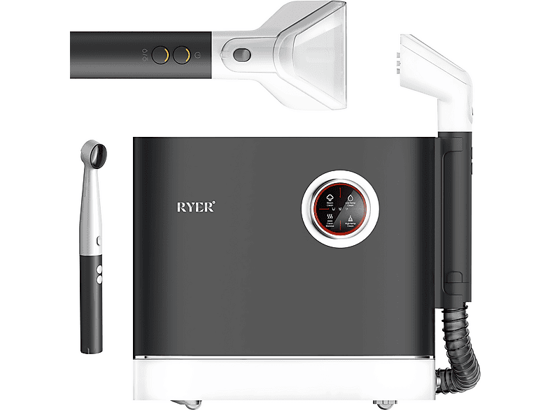 RYER Ultimate Vlekkenreiniger en Stoomreiniger - Tapijtreiniger - 4 in 1 met 100° Stoom Vlekkenverwijderaar, Stoommachine Antraciet