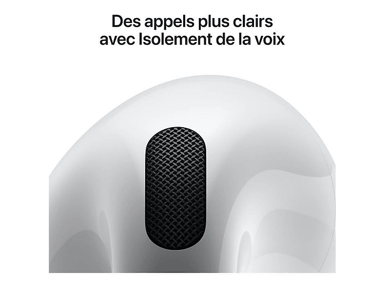 APPLE AIRPODS 4 MXP63ZM/A, In-ear Kopfhörer Bluetooth Weiß