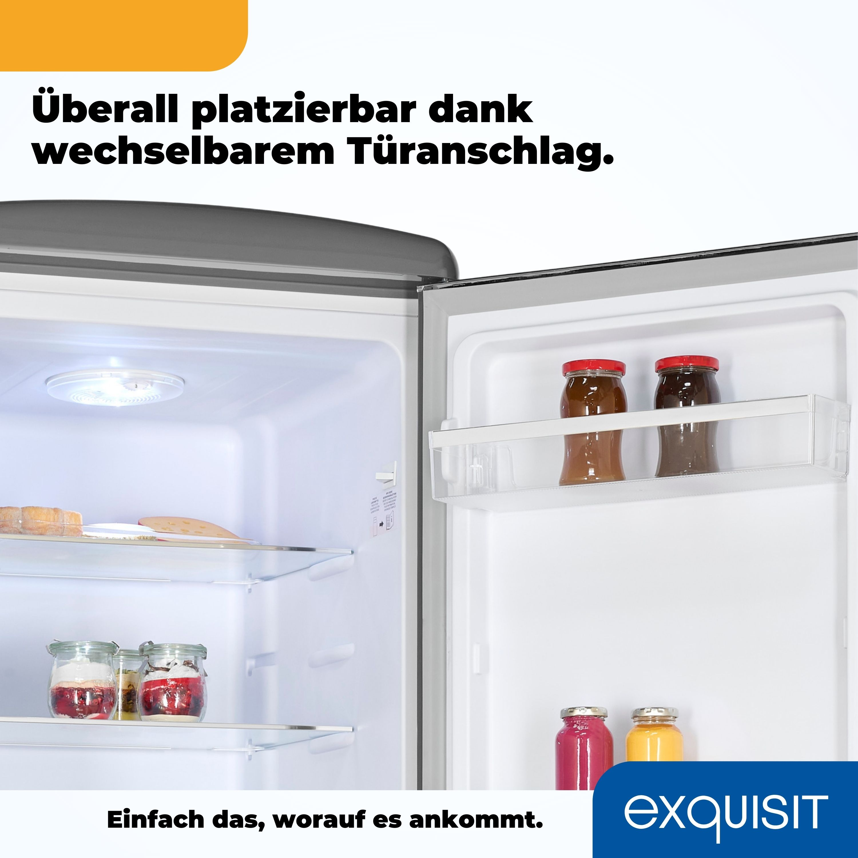 Dokument mit Text. Informationen über einen Kühlschrank.