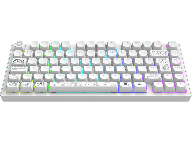 DARK PROJECT Terra Nova | QWERTY Draadloos Toetsenbord Wit | MediaMarkt