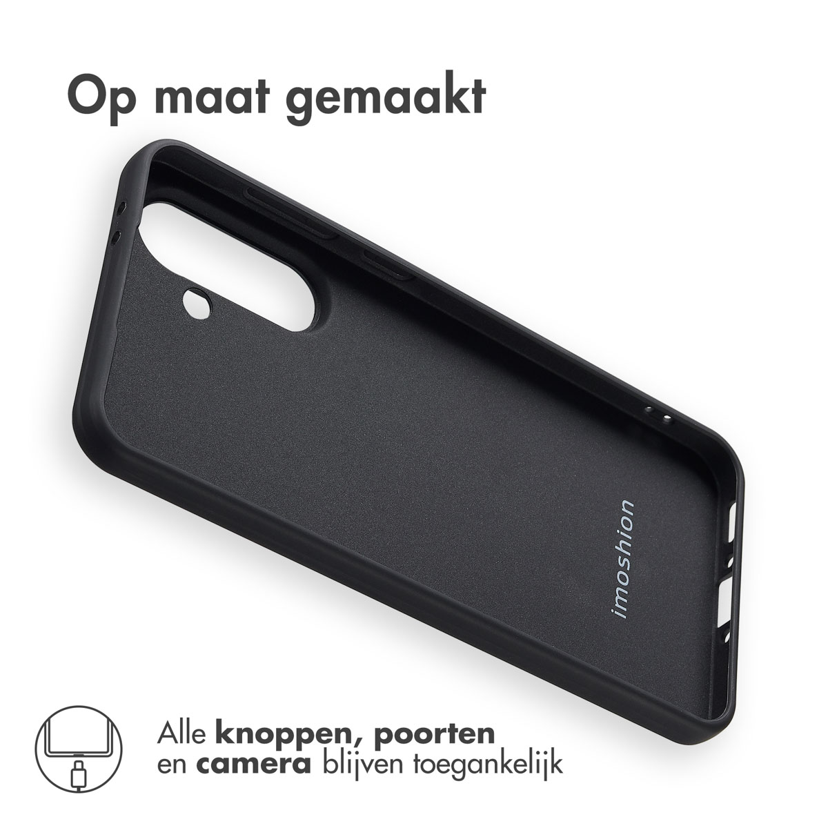 IMOSHION Coque colorée compatible avec Samsung Galaxy A56 (5G) Étui de Téléphone voor Samsung Samsung Galaxy A56 (5G) Noir
