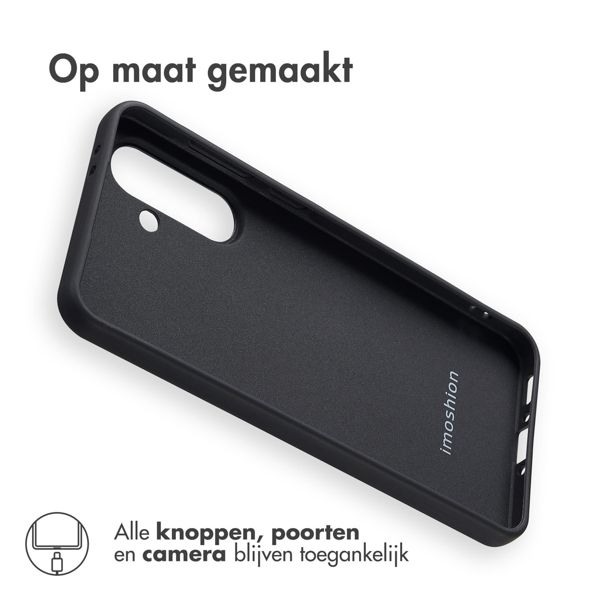 IMOSHION Coque colorée compatible avec Samsung Galaxy A36 Étui de Téléphone voor Samsung Samsung Galaxy A36 Noir