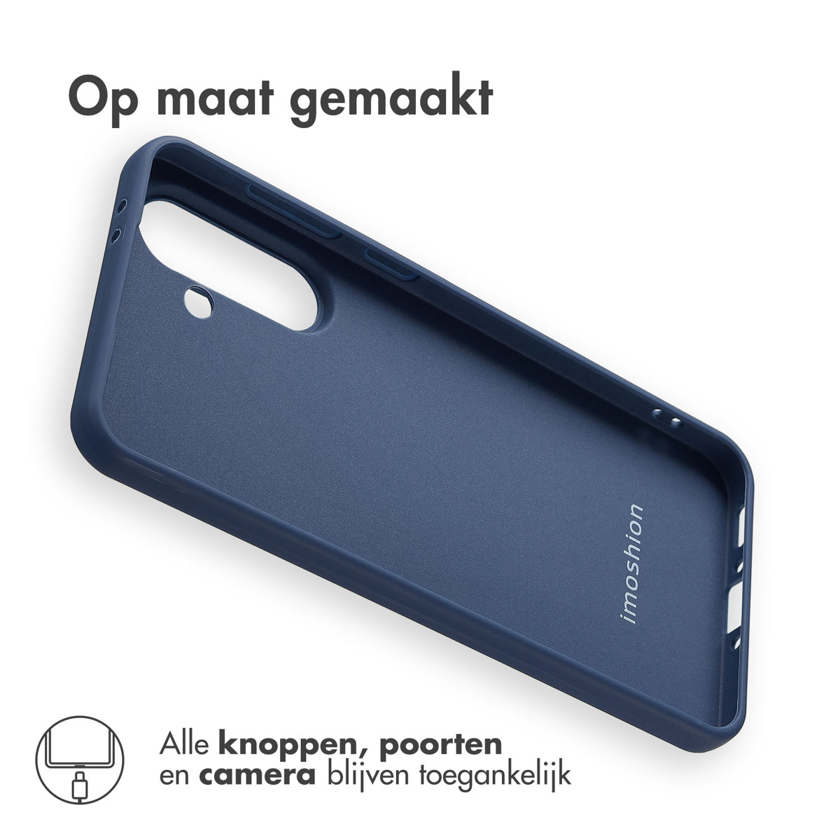 IMOSHION Coque colorée compatible avec Samsung Galaxy A56 (5G) Étui de Téléphone voor Samsung Samsung Galaxy A56 (5G) Bleu foncé