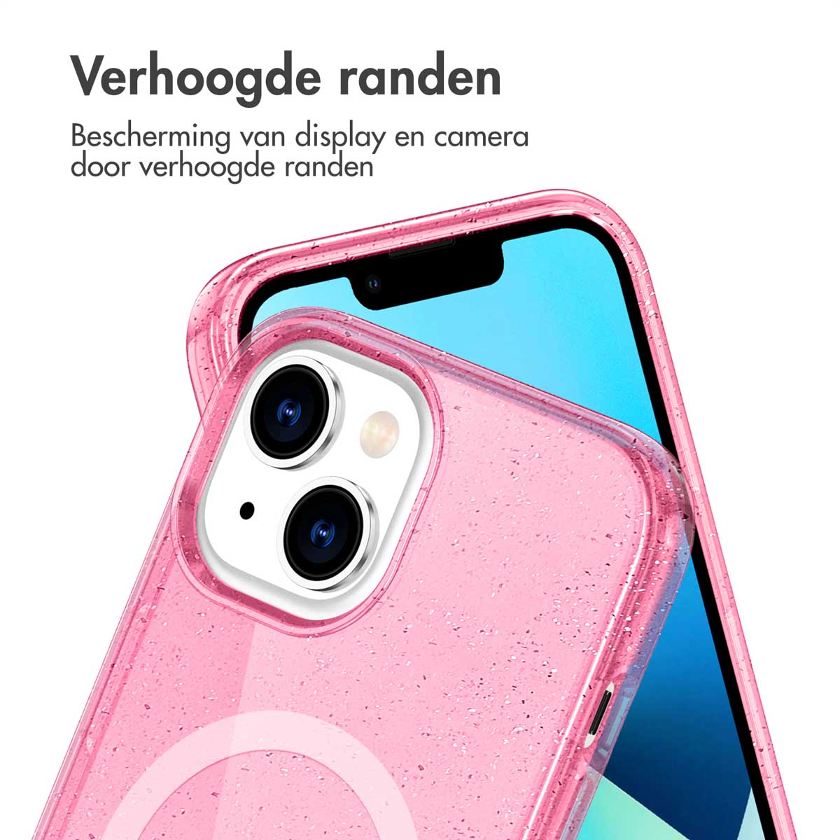 IMOSHION Sparkle COVER per Apple iPhone 14, Rosa