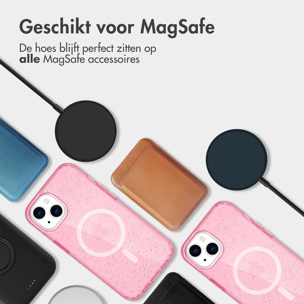 IMOSHION Sparkle COVER per Apple iPhone 14, Rosa