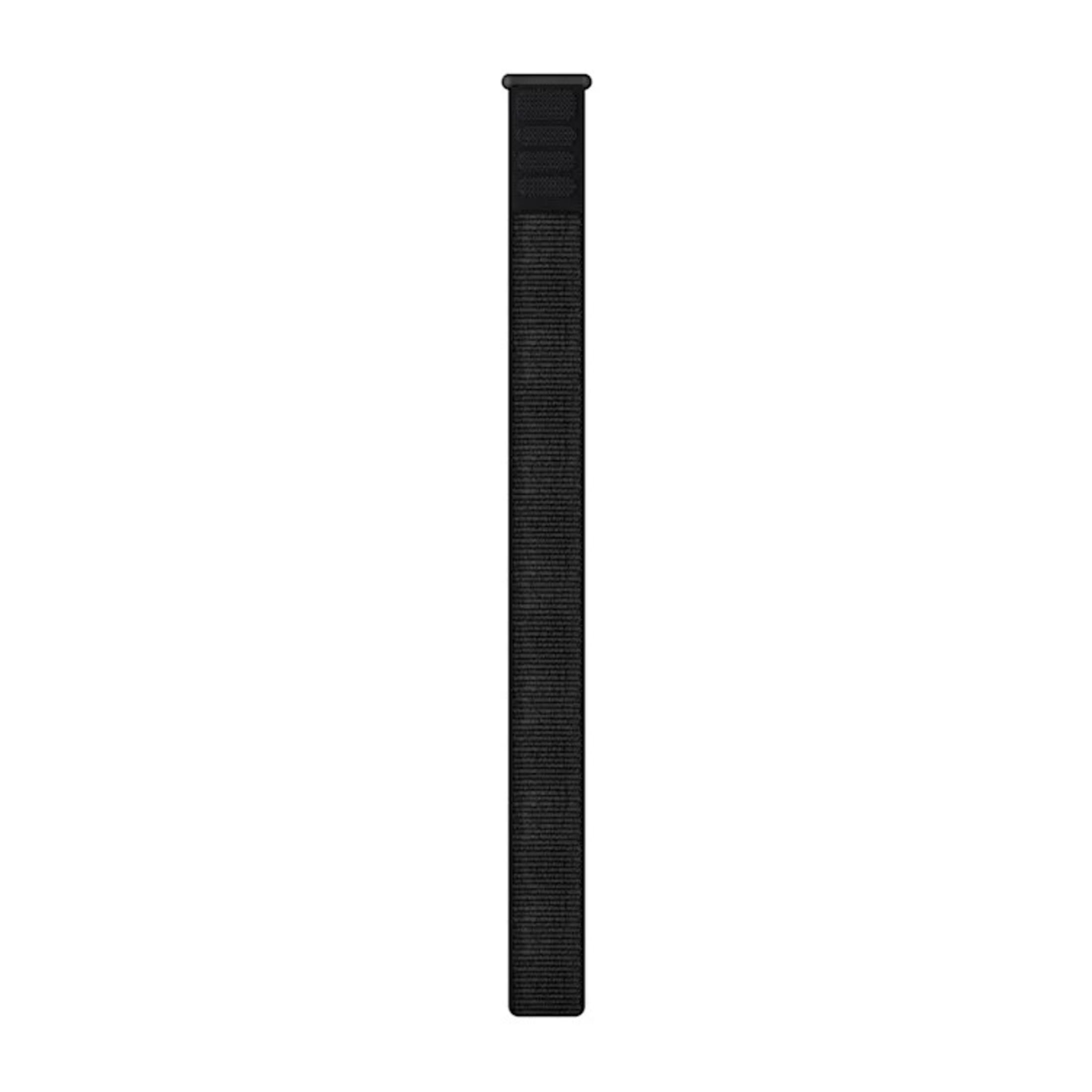 Cinturino in tessuto nero. Il cinturino è una semplice striscia.