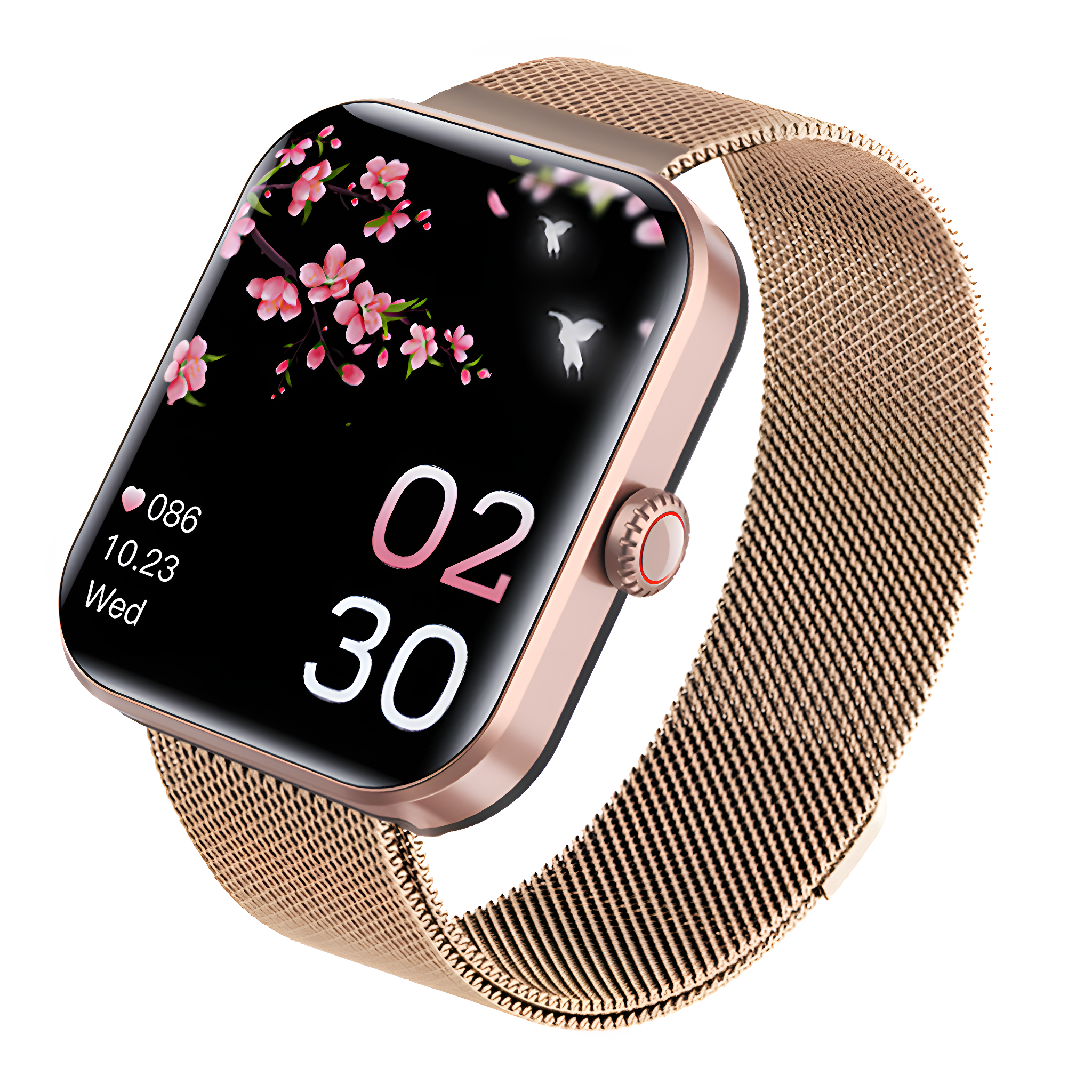 PREISKU Smartwatch Fitness-tracker Schlaf Tracker Smartwatch Metall  Silikon, Gold