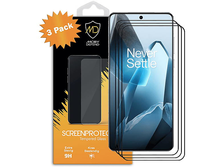 2 stuks gehard glas voor OnePlus 12 5G displaybeschermfolie