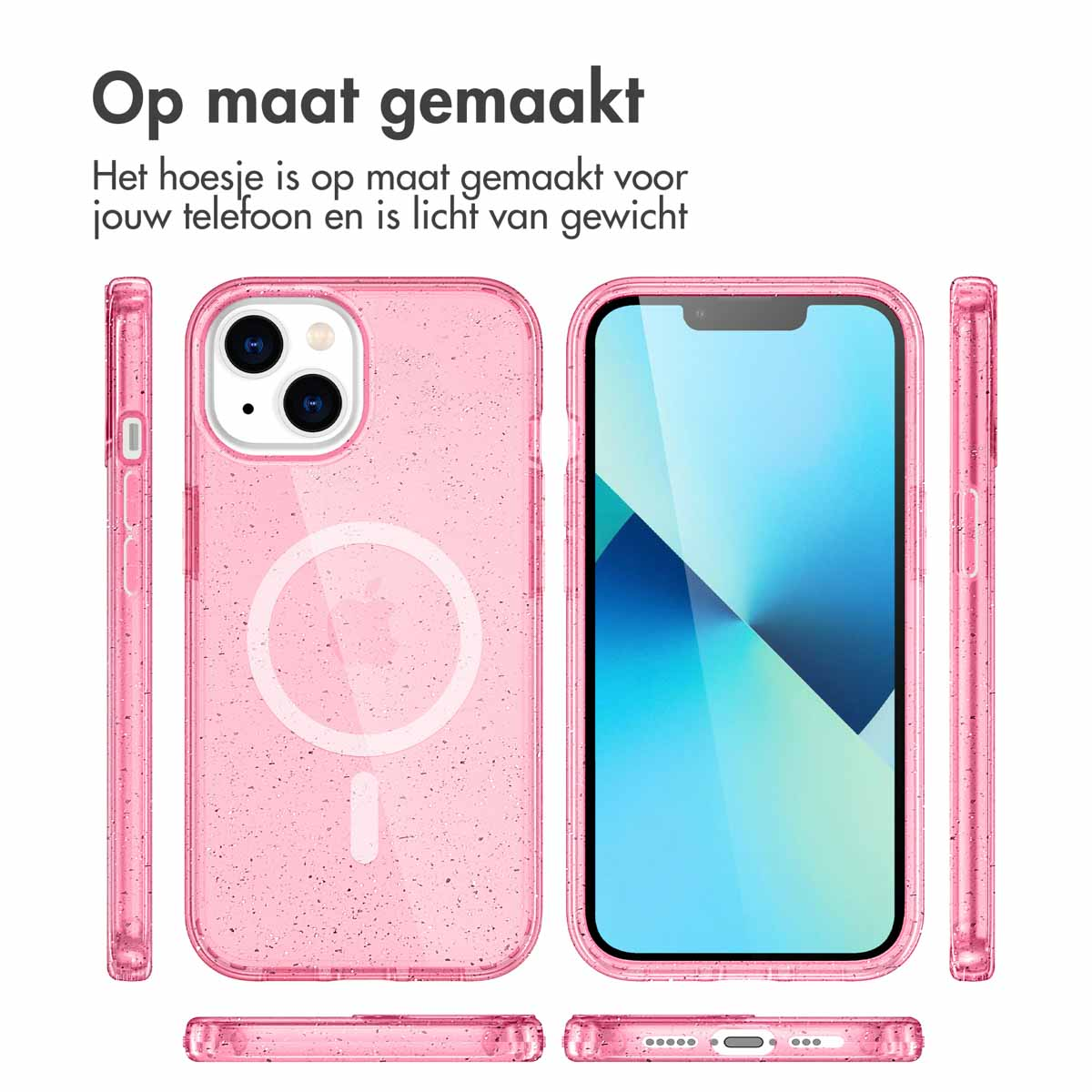 IMOSHION Sparkle COVER per Apple iPhone 14, Rosa