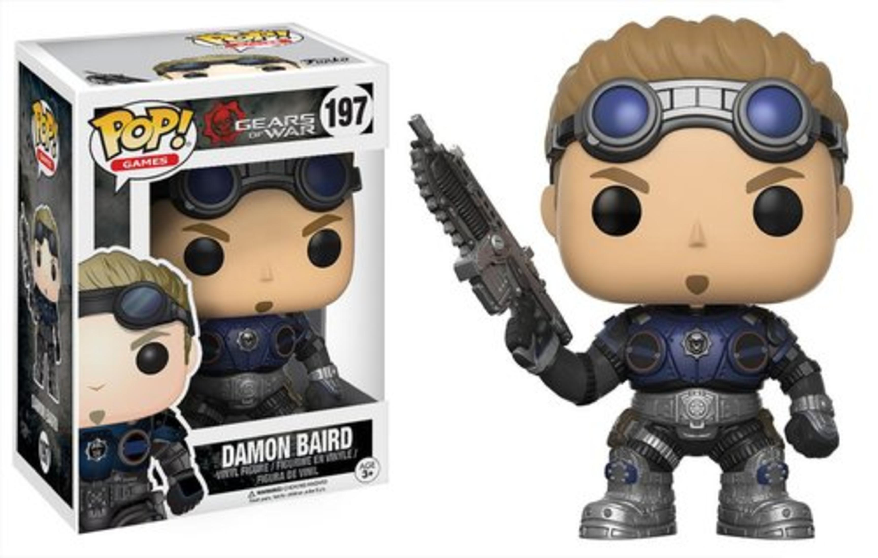 Funko Pop Figur von Damon Baird aus Gears of War. Kommt in einer Box mit dem Charakter.